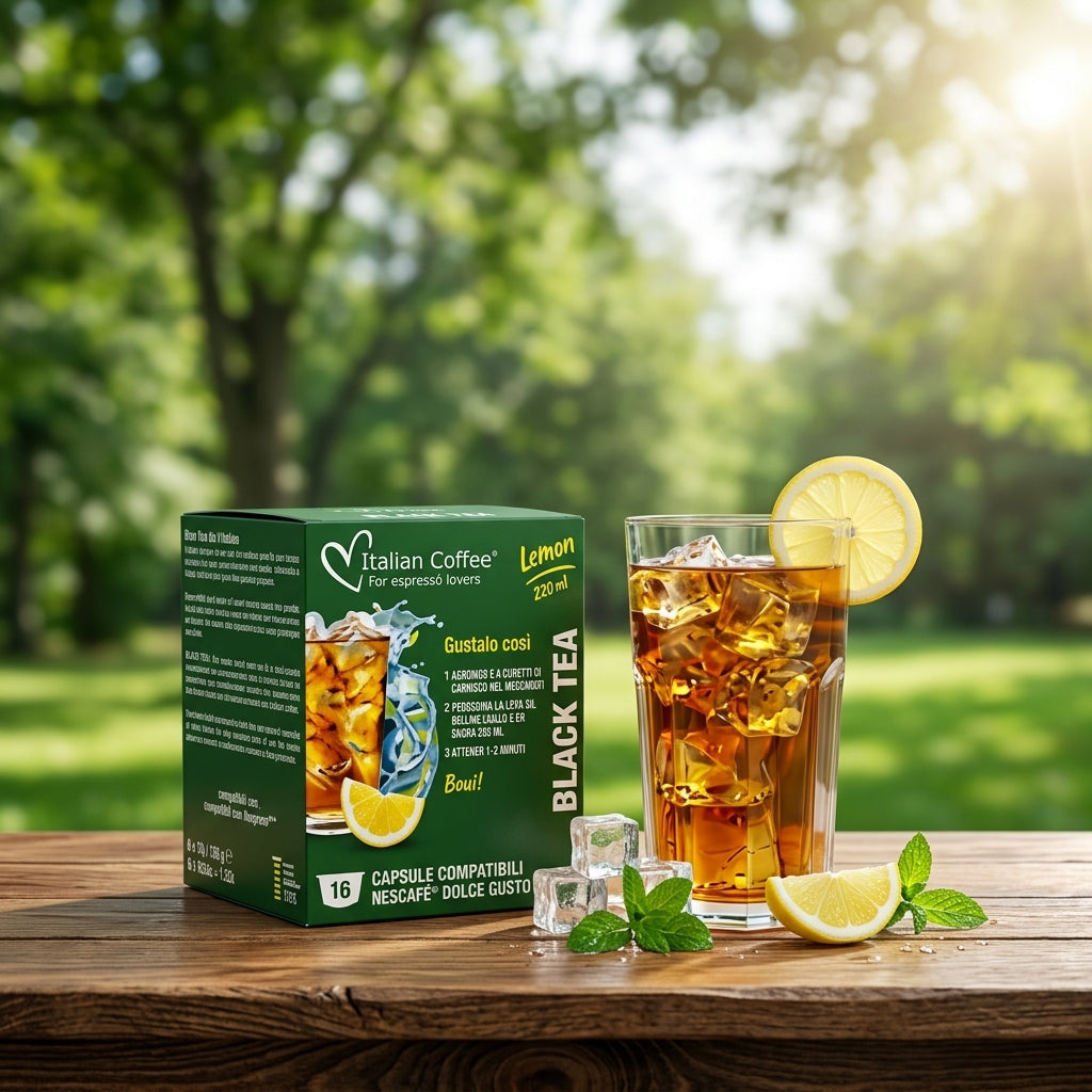 Ice Tea - Black Tea Lemon Flavor - Compatible Capsules for Nescafe Dolce Gusto®