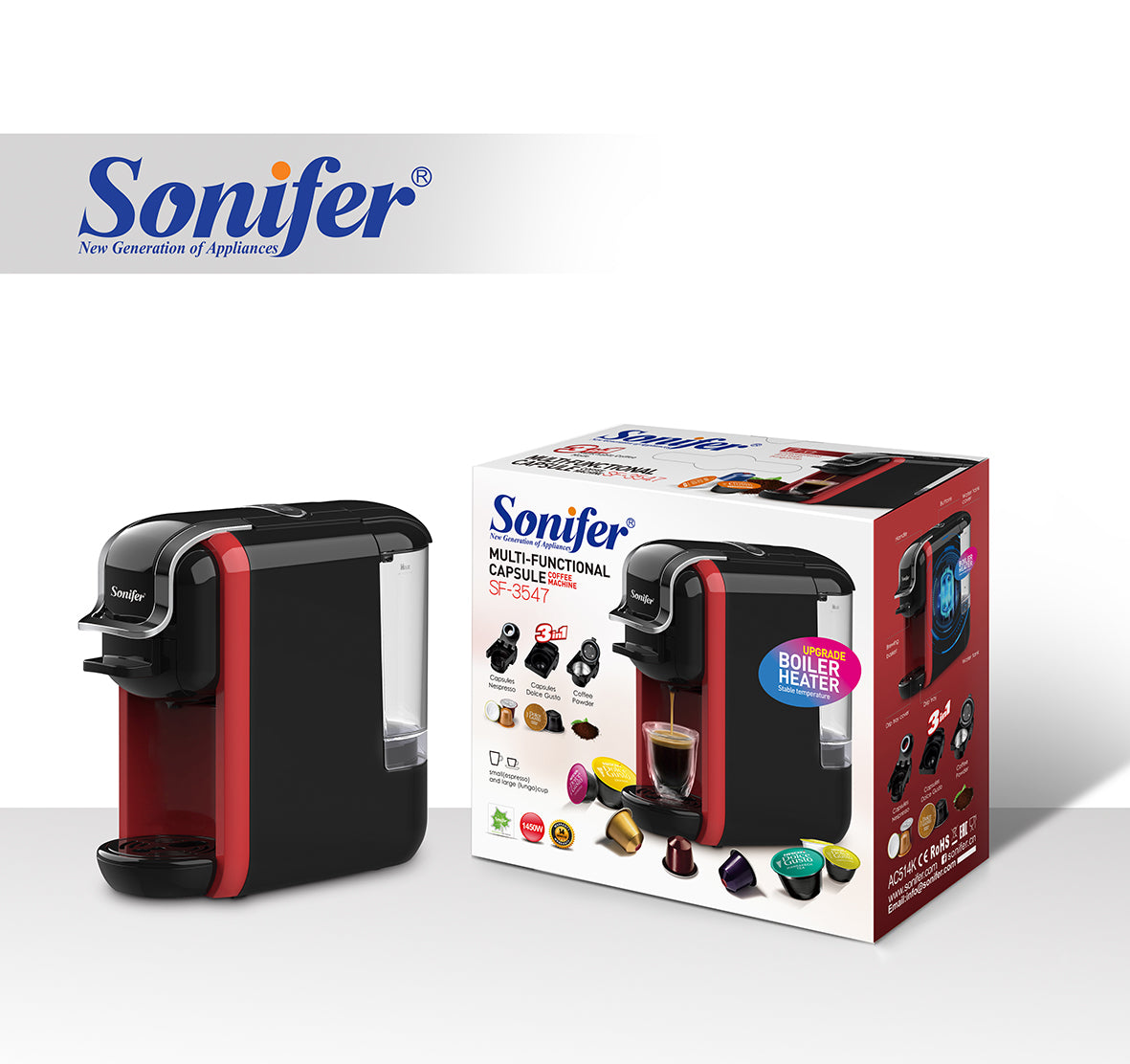 Sonifer 3 IN 1 Multi Functional Coffee Machine