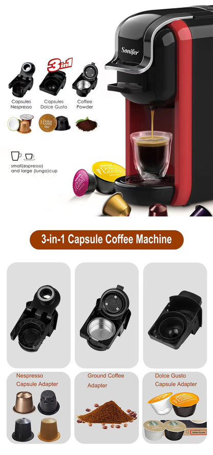 Sonifer 3 IN 1 Multi Functional Coffee Machine