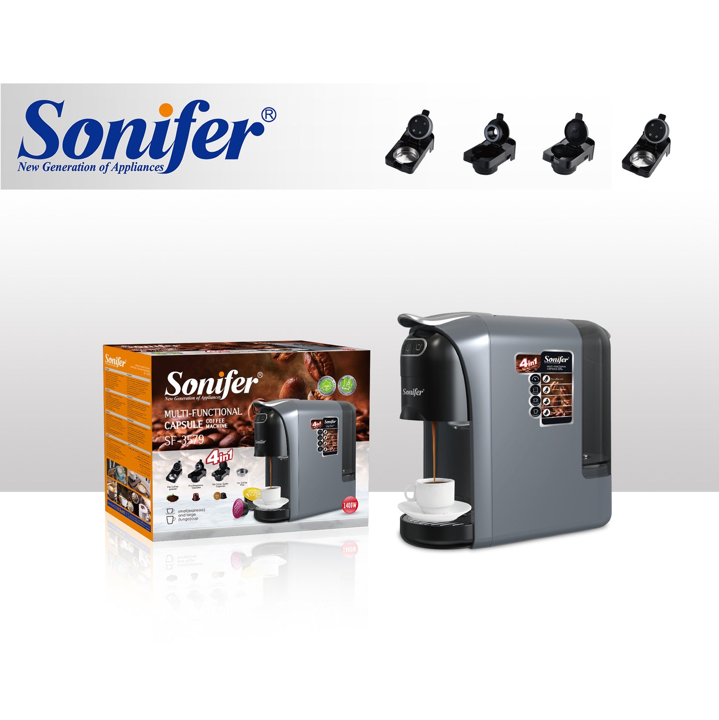 Sonifer 4 IN 1 Multi Functional Coffee Machine