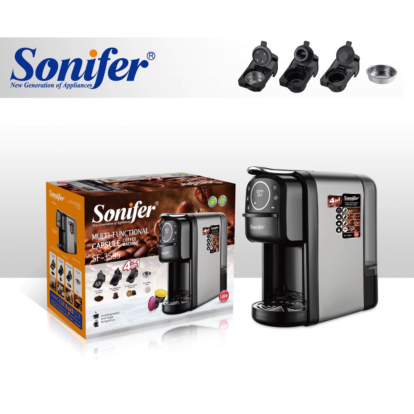 Sonifer 4 IN 1 Multi Functional Coffee Machine