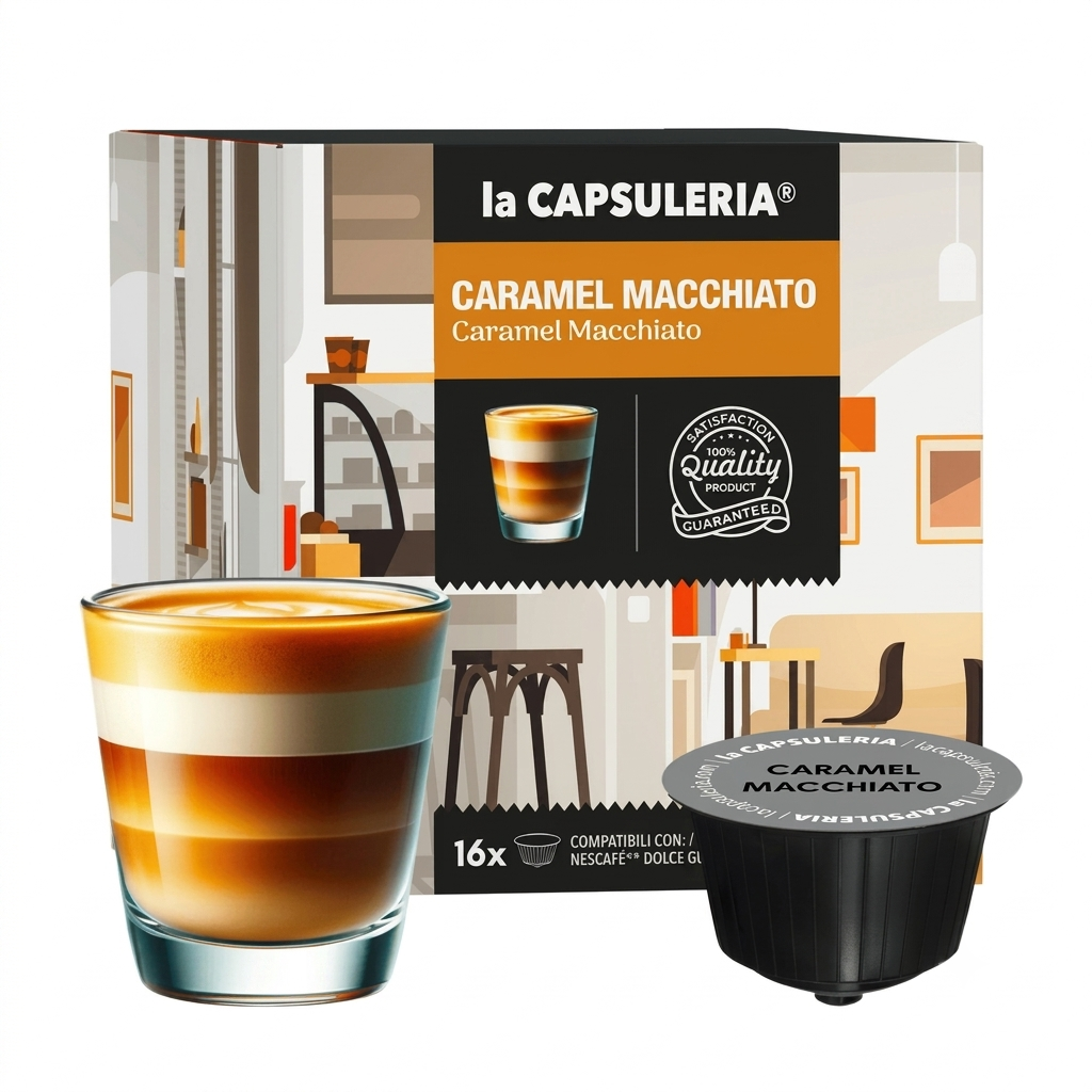 Caramel Macchiato - Capsules Compatible With Nescafe Dolce Gusto®