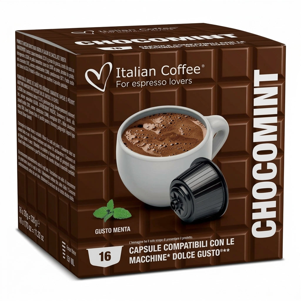 Chocomint – Mint Chocolate - Compatible Capsules for Nescafe Dolce Gusto®