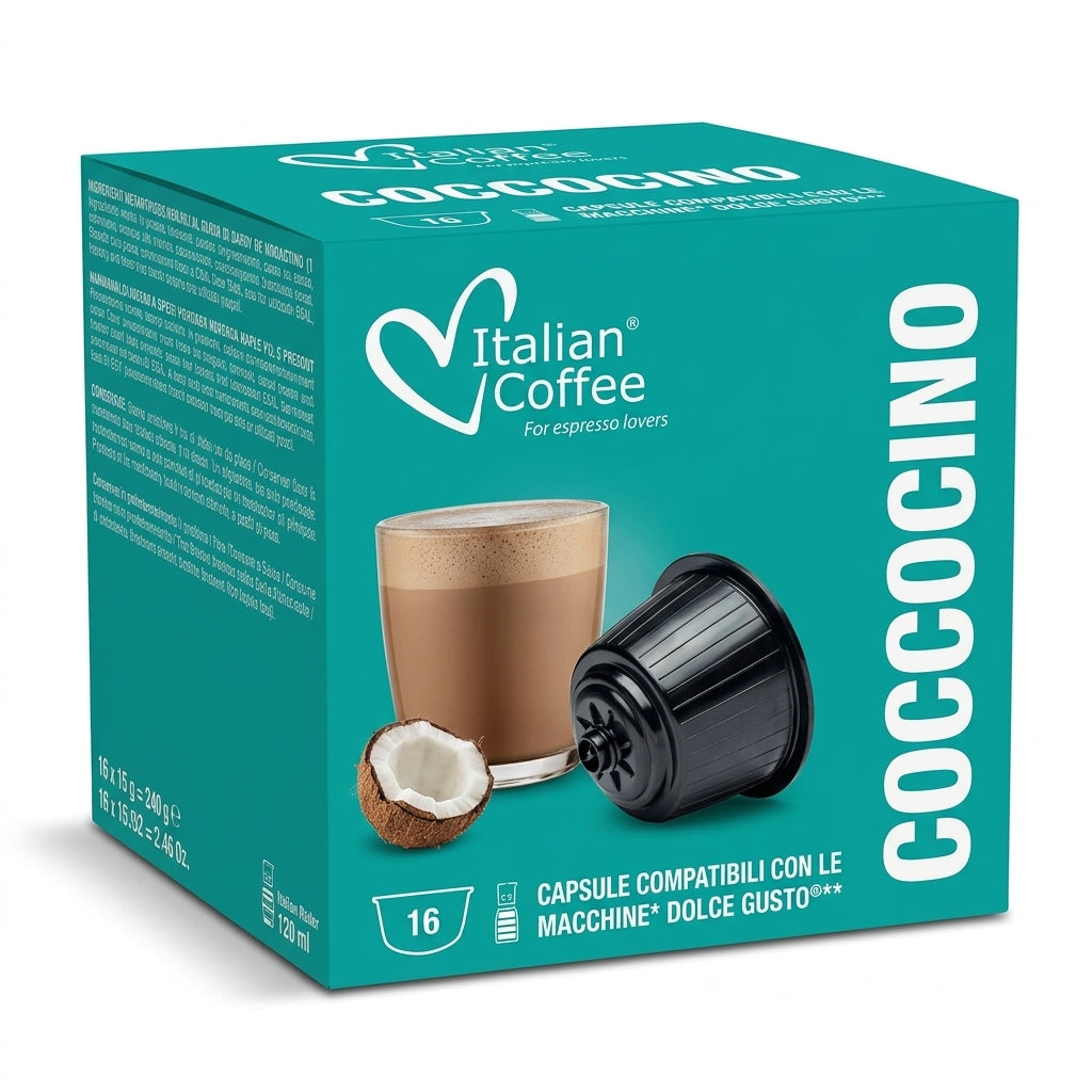 Coccocino – Coconut Mocha - Compatible Capsules for Nescafe Dolce Gusto®