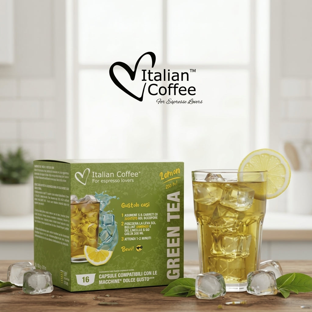 Ice Tea - Green Tea Lemon Flavor - Compatible Capsules for Nescafe Dolce Gusto®