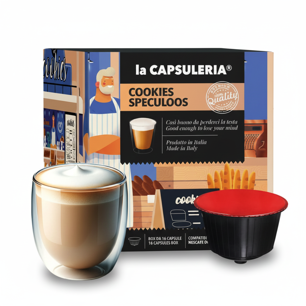 Cookie Speculoos "Belgian Biscuit" - Capsules Compatible With Nescafe Dolce Gusto®