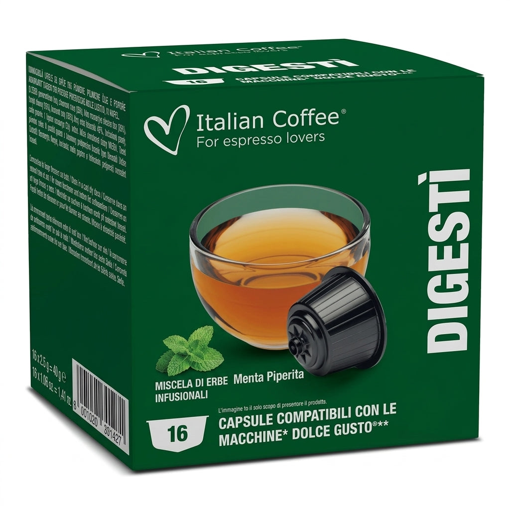 Digestive Herbal Tea - Compatible Capsules for Nescafe Dolce Gusto®
