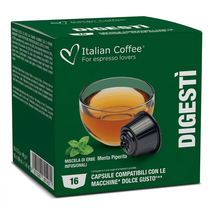 Digestive Herbal Tea - Compatible Capsules for Nescafe Dolce Gusto®