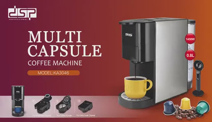 DSP 3 IN 1 Multi Capsule Coffee Machine