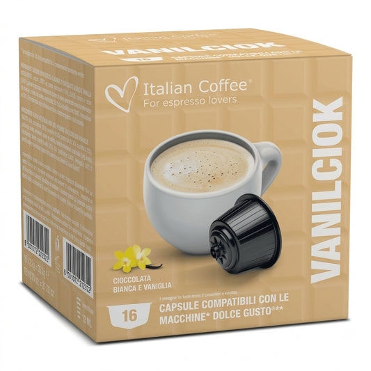Vanilciok – White Chocolate and Vanilla - Compatible Capsules for Nescafe Dolce Gusto®